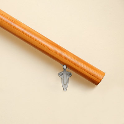 Support standard pour main courante en zinc poli (paquet de 5)
