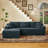 L-Shaped Modular Sofa Couch-262429831