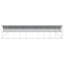 Against Wall Chicken Coop Silver Galvanised Steel Outdoor Modern Stable