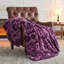 Jeté en fausse fourrure mauve mauve luxueux et luxueux pour un canapé-lit de 700 g / m² par Newcosplay-123278962-123116780