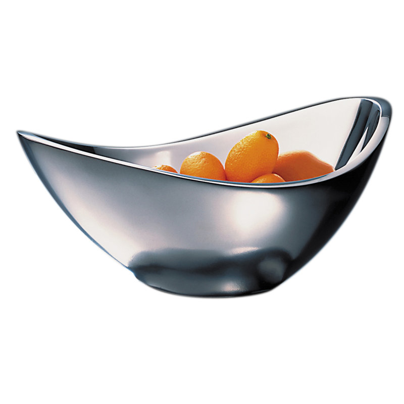 Nambe 11-Inch Silver Alloy Butterfly Serving Bowl