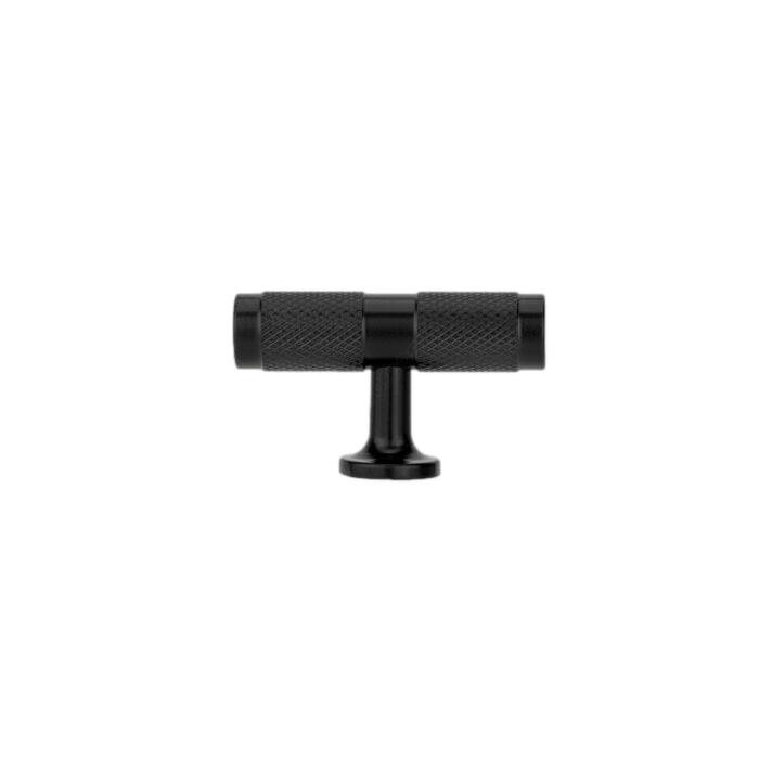 Matte Black "Rivet" T-Bar Knurled T-Knob