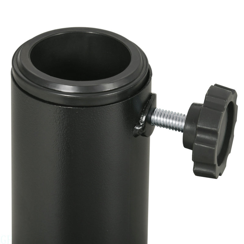 21 lb Porte-parasol rond robuste en rotin de 18 po Market Market