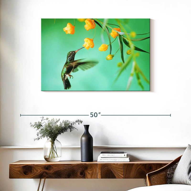Thirsty Hummingbird, 24" H x 36" W