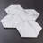 Elegance Hexagon 7.87 in. x 9.45 in. Matte Porcelain Floor and Wall Tile-95377485