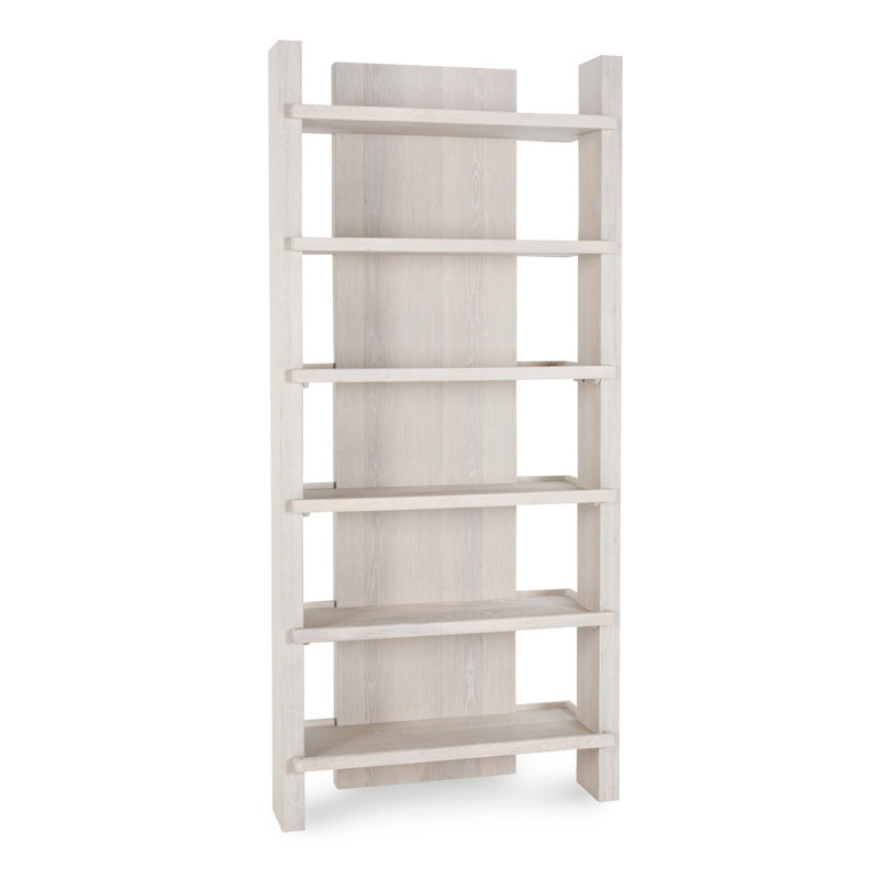 Doku Solid Wood Bookcase, White Wash