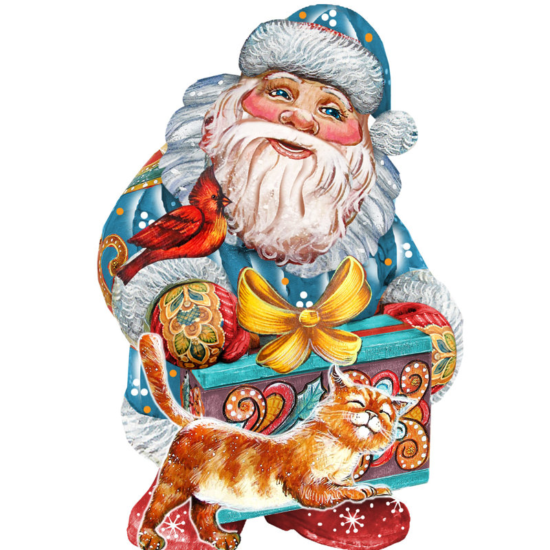 Père noël décoratif kitty décoratif