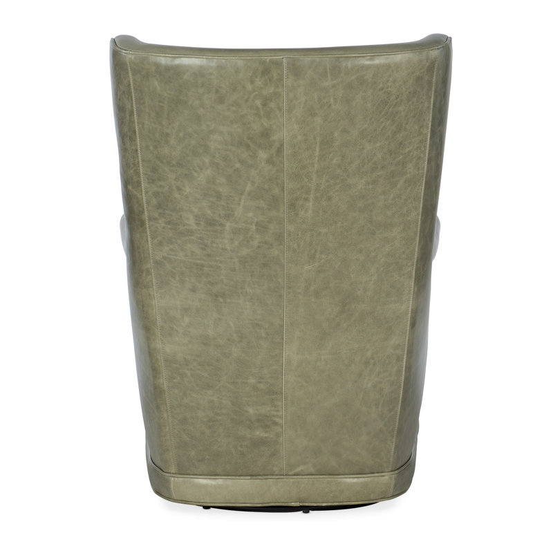 CC Swivel Tufted Club Chair, Green