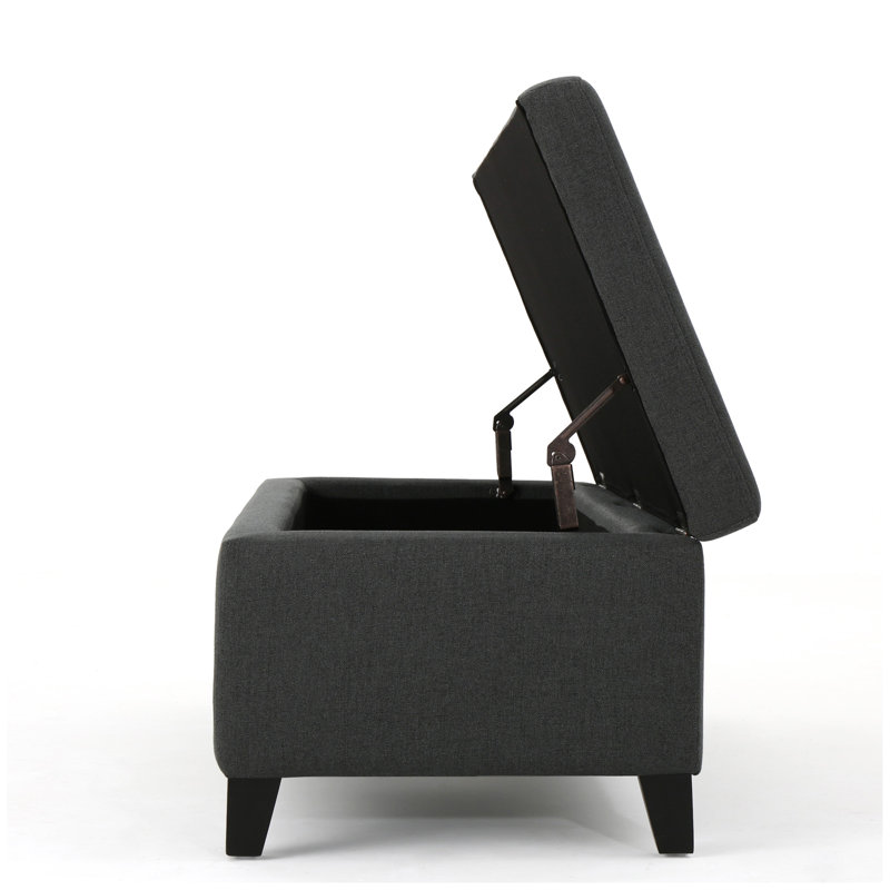 OTTOMAN HARTFORD STORAGE, Gris foncé