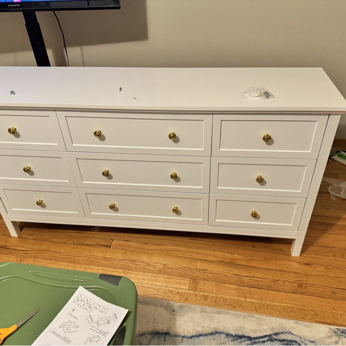 slim fit dress slacks Liberty 9-Drawer Assembled Dresser in Warm White
