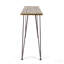 Table de bar industrielle en bois et métal