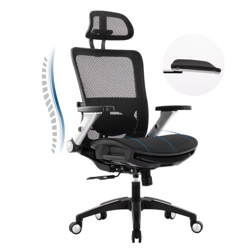 Hopeworth Ergonomic Mesh Office Chair with Adjustable Arms & Swivel Base