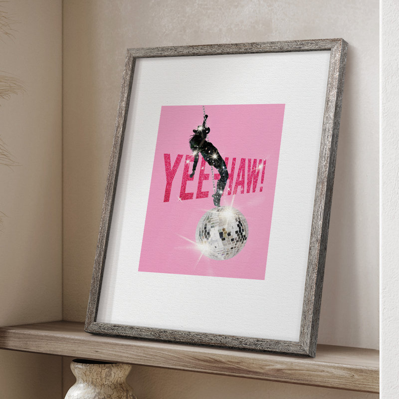 Yeehaw! Framed Print - Solid Wood, 30" H x 24" W