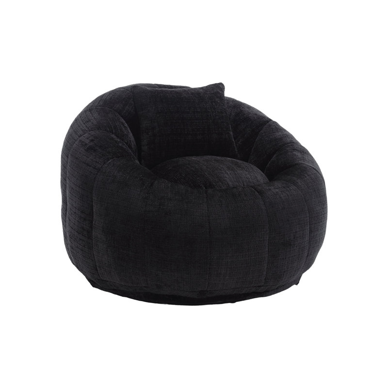 Fauteuil à billes en chenille noir