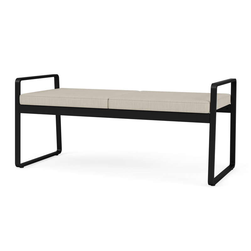 Banc en métal Gansett, Plot Line Neutral, Noir