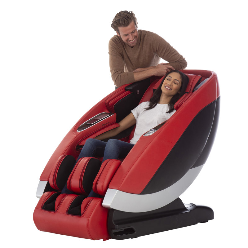Fauteuil de massage Super Novo, Simili cuir rouge
