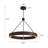 Dimmable 2-light LED Ambient Rustic Antique Pendant Light, Handcrafted Vintage Chandelier