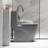One Toilet With Dual Flush 001. 1.1/1.6 , Soft Close Seat. Water, Elongated Bowl. Height, Grey Ceramic Bathroom Regularization 001 Toilet. Flush, Height. For Systematization