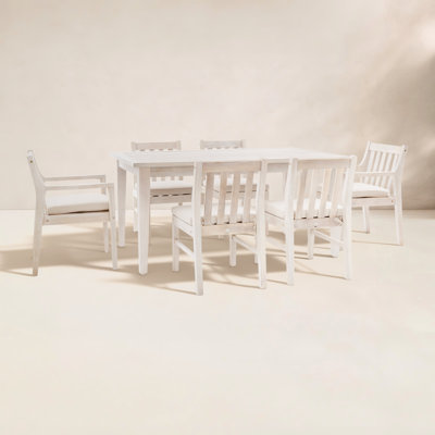 Amina 64" Acacia Patio Dining Set