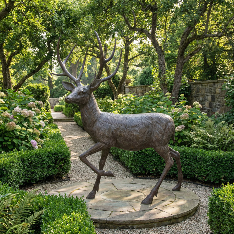Blakeleigh Animals Weather Resistant Metal Garden Statue