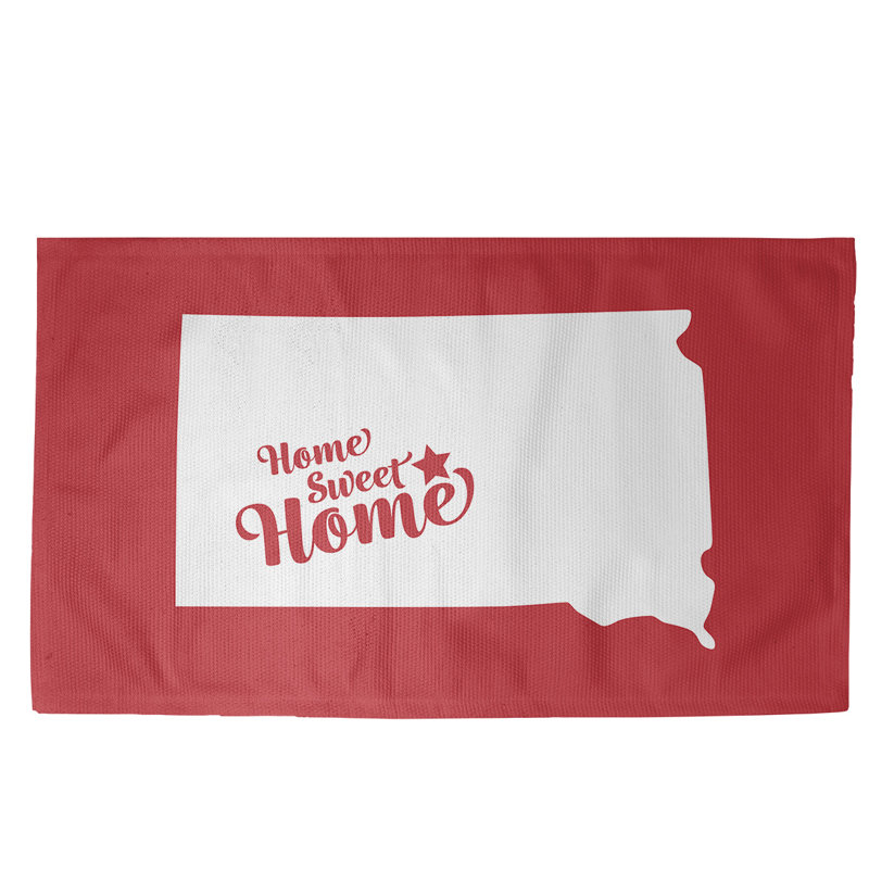 Tapis en coin rouge doux home Pierre, Rectangle 2 pi x 3 pi
