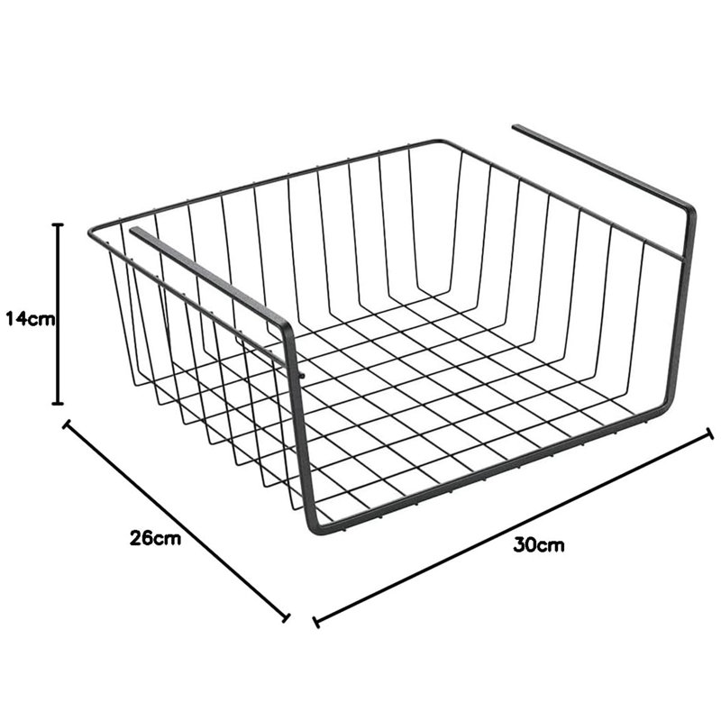 Cabinet Shelving Rack, 14cm H x 30cm W x 26cm D