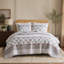 Ensemble de courtepointe réversible en coton 3 pièces pour lit double et queen avec deux taies d'oreiller standard-135278145