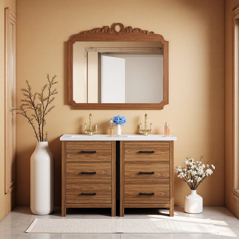 Meuble-lavabo double 48,8 po