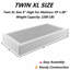 Sommier à ressorts pour lit simple XL de 23 cm (9 pouces), sommier à ressorts robuste de 1000 kg (2200 lb), base de matelas en métal pour lit simple XL avec housse en tissu, montage facile sans outil, silencieux-2024916658