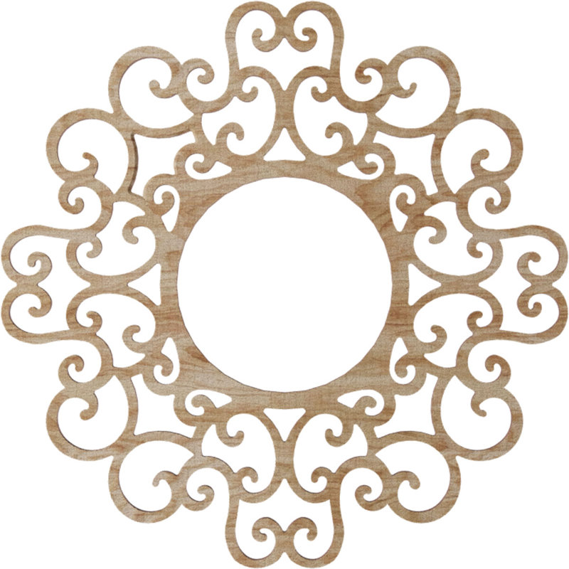 Médaillon de plafond 18 po x 18 po x 6 7/8 po x P 3/8 po Reims, Chêne rouge, H 16 po x l 16 po x P 0,38 po