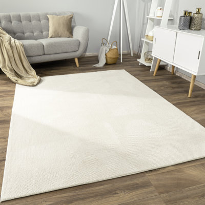 Tapis doux avec un effet confortable haut et bas dans des couleurs unies