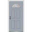 Porte d'entrée pré-suspendue en fibre de verre 1/4 panneau 4 panneaux Grace Grace-631012589-631012592-568881663