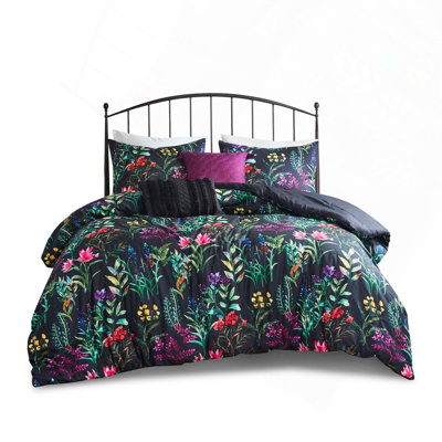 Black 5-Piece Comforter Set - Full