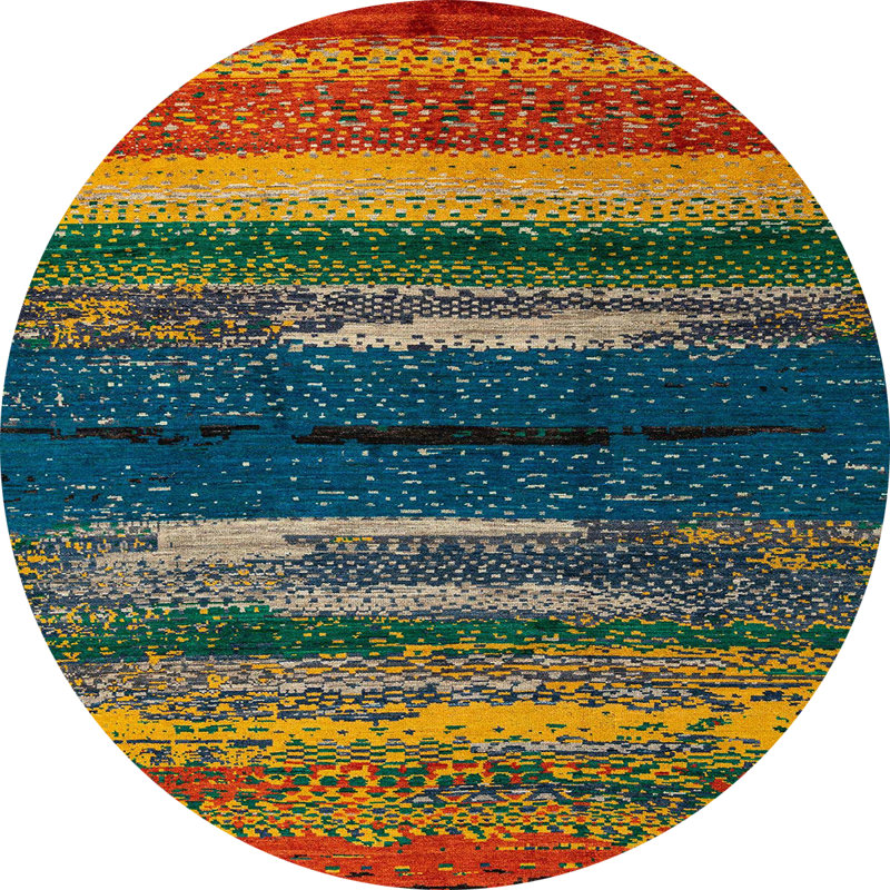Monyca Abstract Indoor Rug, Round 5'