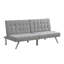 Structure en bois, pieds en acier inoxydable, futon, canapé