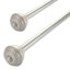 Ensemble de 2 tringles à rideaux simples pour fenêtre avec supports pour urnes et supports Neruda de 44 po à 84 po, noir mat, Neruda-403367051-403367053