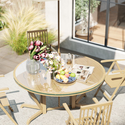 Clear Tempered Glass Tabletop, Multiple Sizes