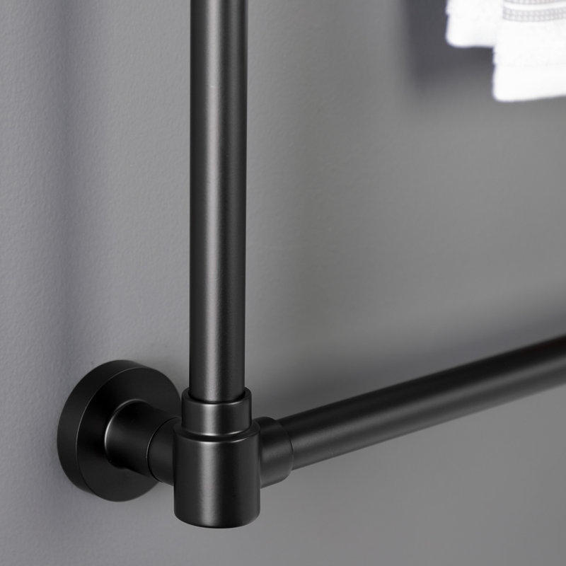 Kingston Brass Gallant 30-Inch Wall Mount 3-Bar Towel Rack, Matte Black