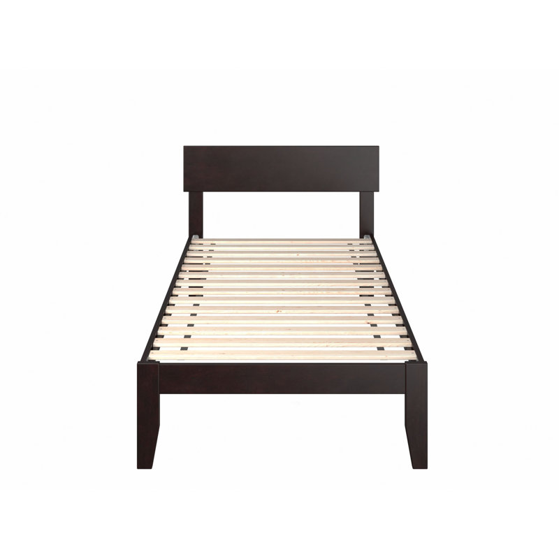 Farrah Solid Hardwood Platform Bed , Twin XL, Espresso