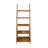 Amber 5-Shelf Ladder Bookcase, Warm Brown