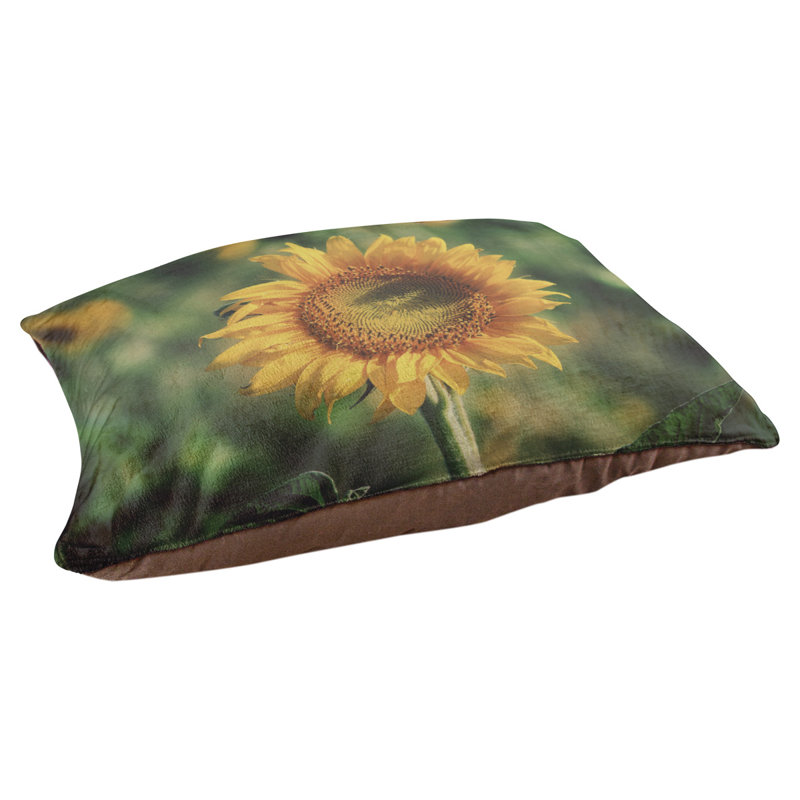 Coussin pour chien tournesol Burnsville, Moyen (L 29,5 po x P19,5 po x H 9,5 po)