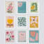 Multicolore rose et bleu tulipe Gerbera fleurs nature sauvage Boho 9 pièces-92574026-92574024