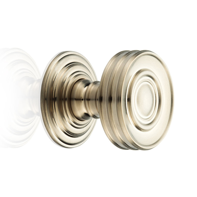 Bordeaux 1 1/4" Diameter Round Knob, Brush Nickel, 0.98" H x 0.98" W x 0.98" D