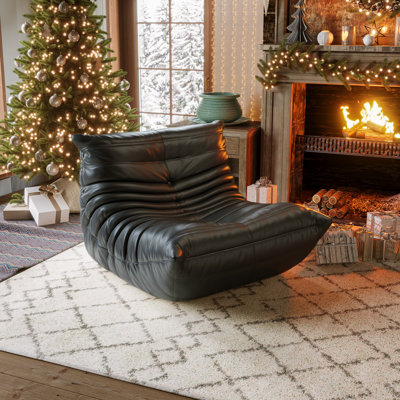 Fauteuil à billes sans accoudoirs avec support en mousse ergonomique, siège de sol modulaire
