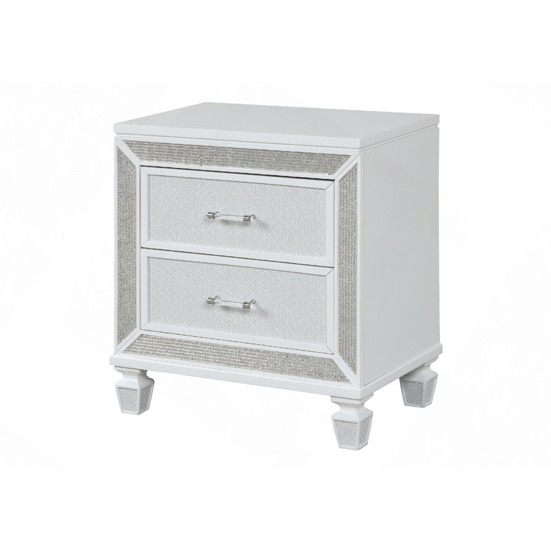 Table de chevet 2 tiroirs Opium