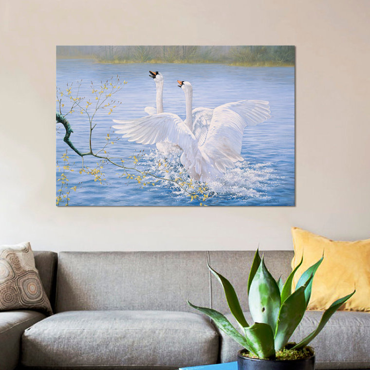 « catch me », reproduction sur toile, H 18 po x l 26 po x P 1,5 po, Pas de tapis, Toile avec cadre noir