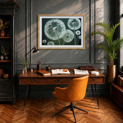 Joyful Dandelion Flowers - Framed Print