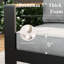 Outdoor Aluminum Furniture Set with Fire Pit Table, Modern Patio Conversation Sets for Porch, Backyard-670349387