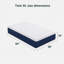 Matelas en mousse viscoélastique réglable 10 po-492988001