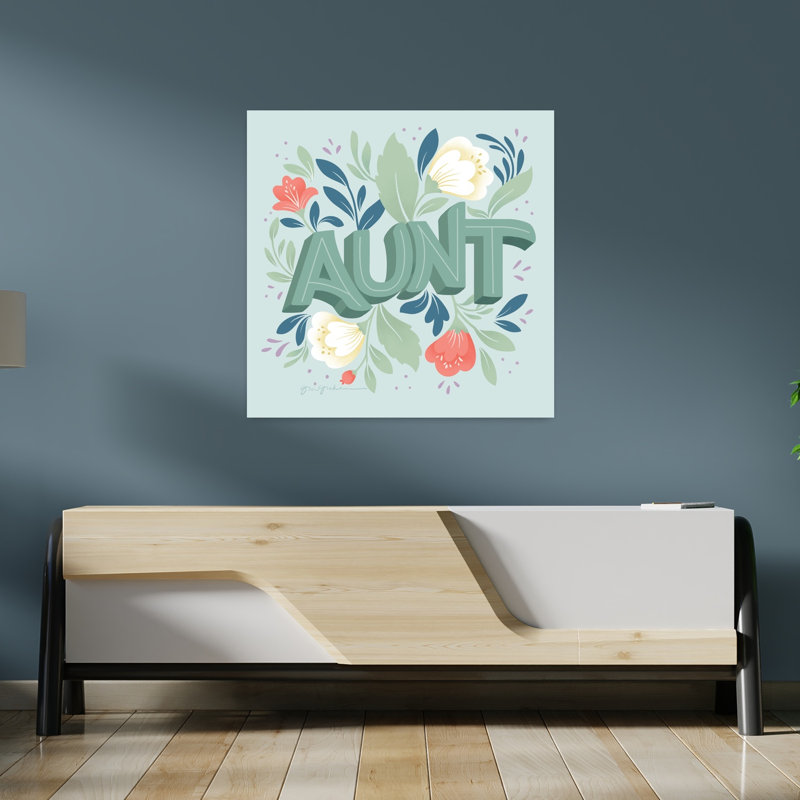 Tante, art floral contemporain, H 36 po x l 36 po